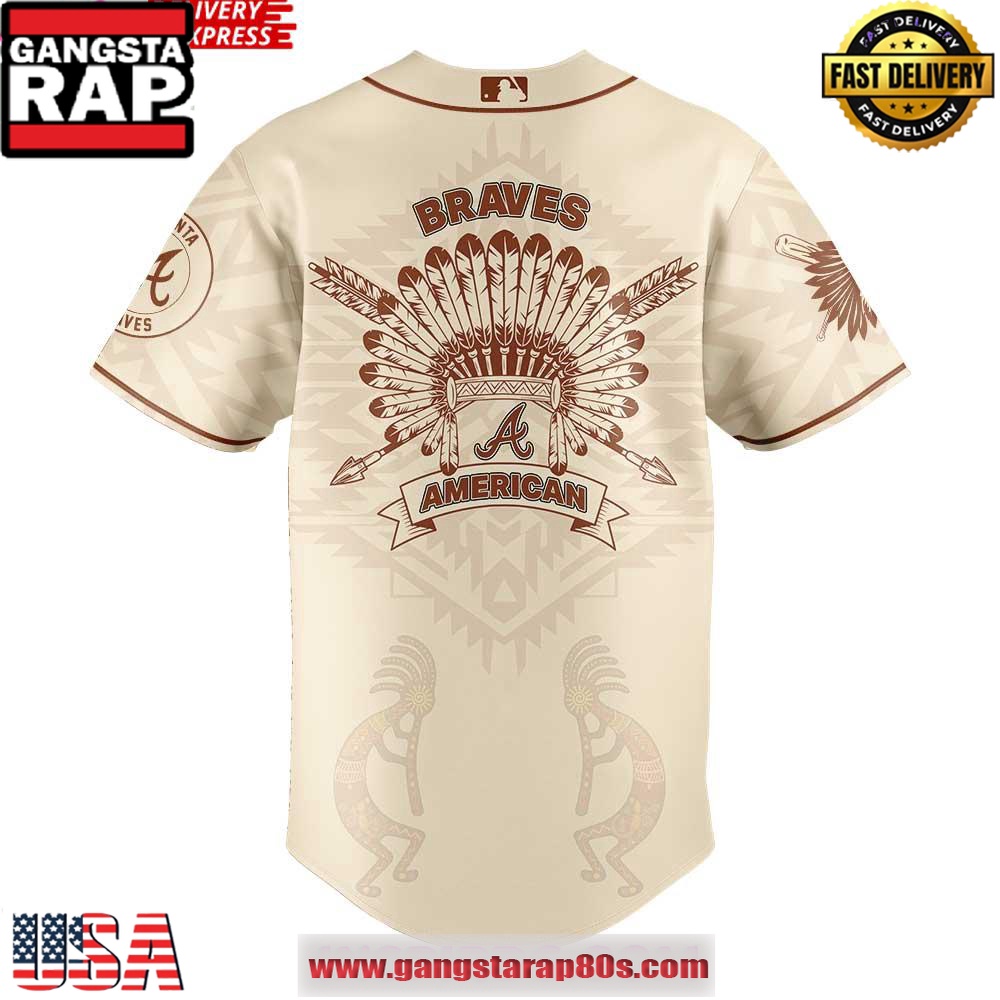 Atlanta Braves Native American Heritage Month 2025 Baseball Jersey Shirt Atlanta Braves Native American Heritage Month 2025 Baseball Jersey Shirt