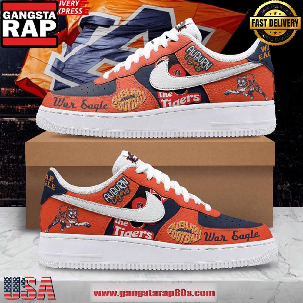 Auburn Tigers War Eagle Limited Edition Air Force 1 Running Sneakers Shoes Auburn Tigers War Eagle Limited Edition Air Force 1 Running Sneakers Shoes