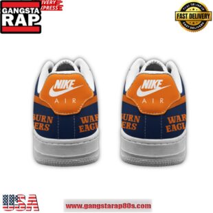 Auburn Tigers War Eagle Nike Air Force 1 Running Sneakers Shoes