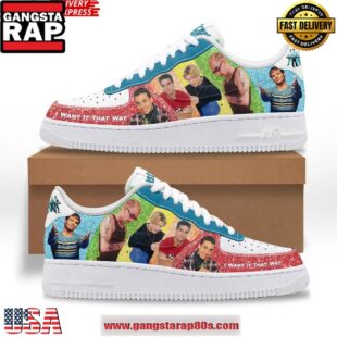 Backstreet Boys “I Want It That Way” Limited Edition Air Force 1 Running Sneakers Shoes