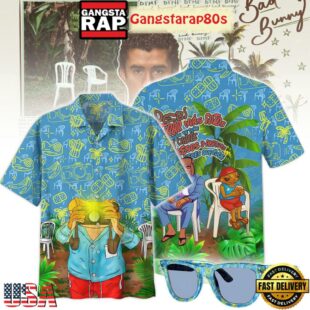 Bad Bunny 2025 Summer Aloha Hawaiian Shirt