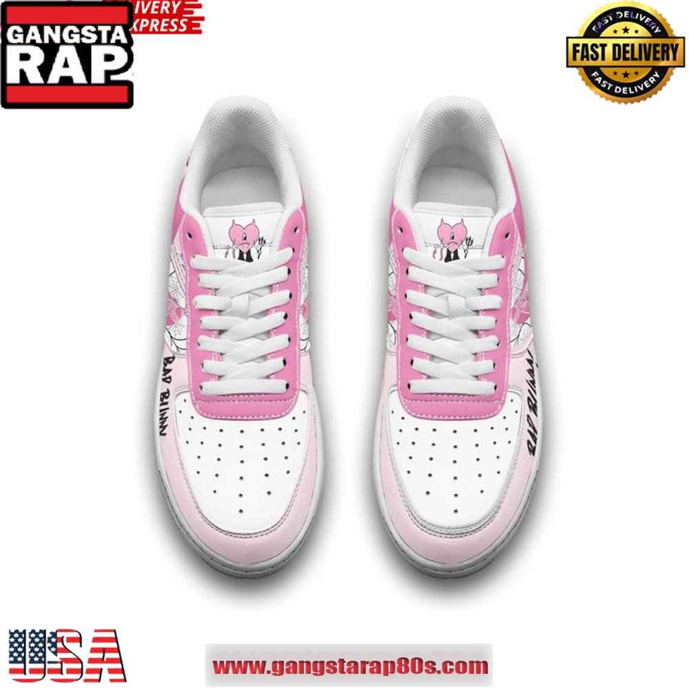 Bad Bunny Halloween Limited Edition Air Force 1 Running Sneakers Shoes Bad Bunny Halloween Limited Edition Air Force 1 Running Sneakers Shoes