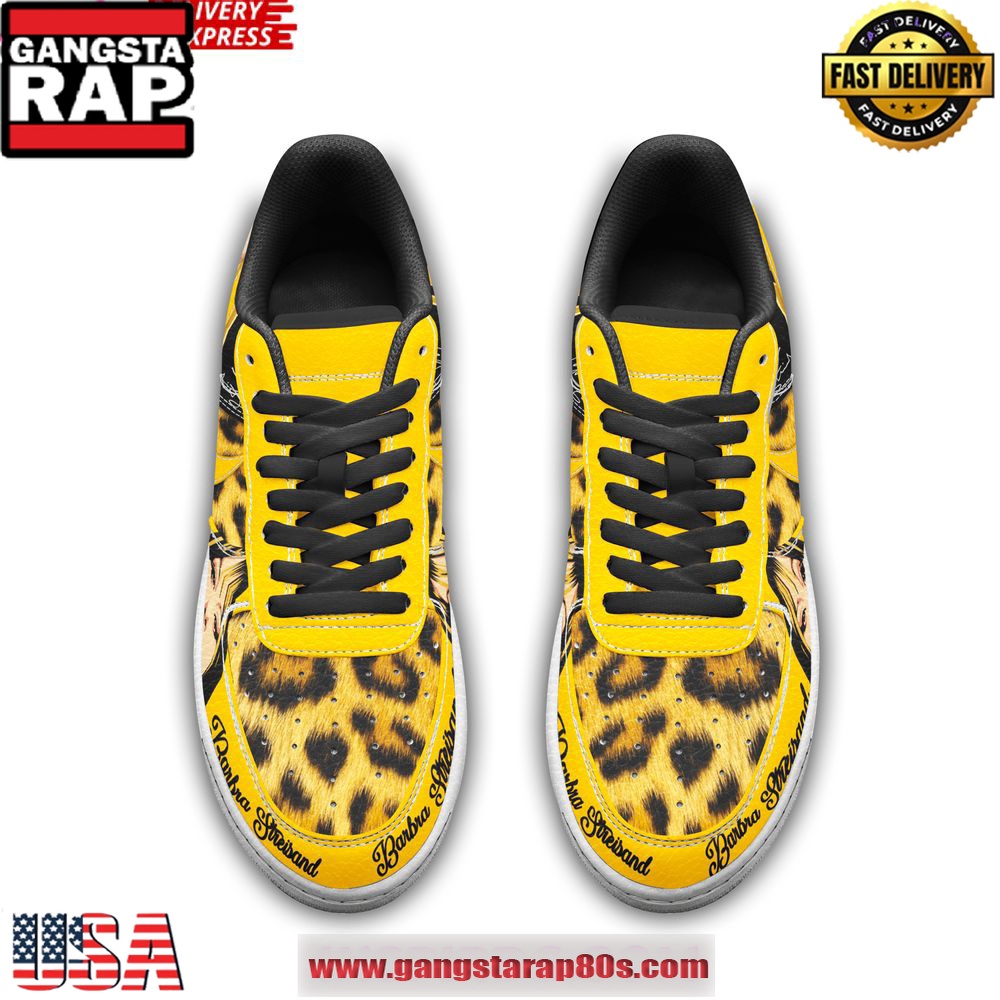 Barbra Streisand Golden Star Limited Edition Air Force 1 Shoes Running Sneakers Barbra Streisand Golden Star Limited Edition Air Force 1 Shoes Running Sneakers