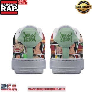 Billie Eilish Comic Style Limited Edition Air Force 1 Sneakers Shoes