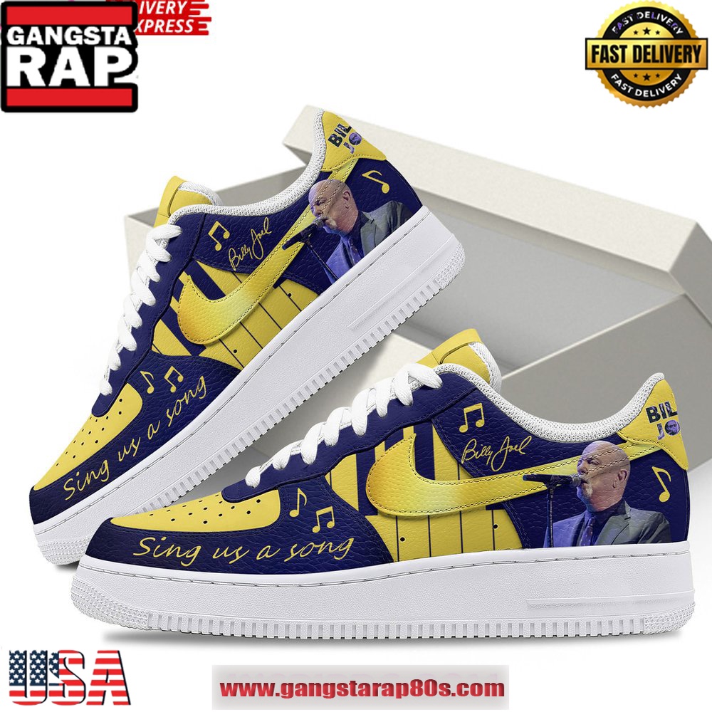 Billy Joel Piano Artist Special Edition Air Force 1 Running Sneakers Shoes Billy Joel Piano Artist Special Edition Air Force 1 Running Sneakers Shoes