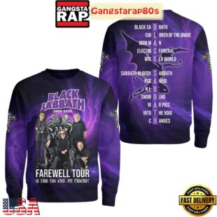Black Sabbath Farewell Tour 2025 All Over Print Hoodie Shirt