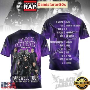 Black Sabbath Farewell Tour 2025 All Over Print Hoodie Shirt