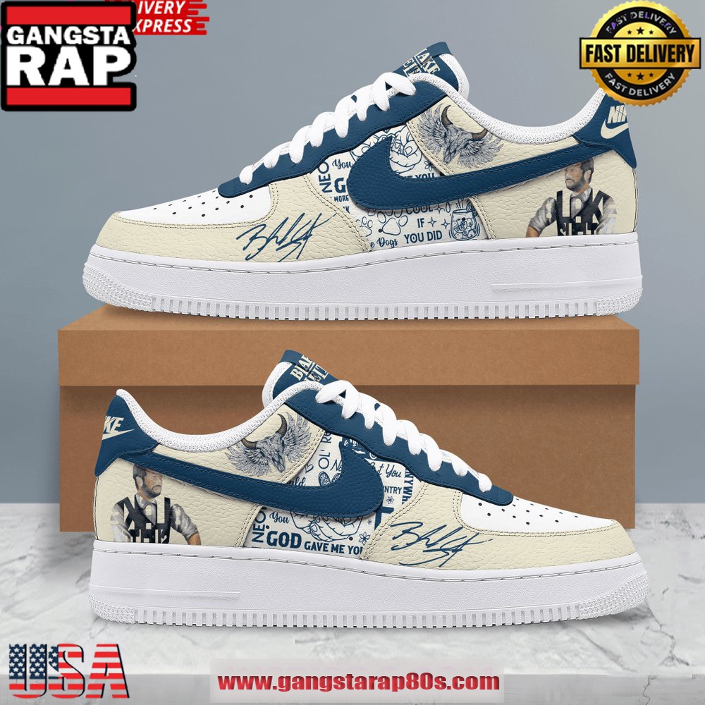 Blake Shelton Limited Edition Air Force 1 Running Sneakers Shoes Blake Shelton Limited Edition Air Force 1 Running Sneakers Shoes