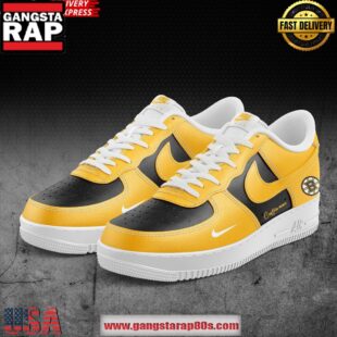 Boston Bruins Hockey Ice Custom Air Force 1 Sneakers Shoes