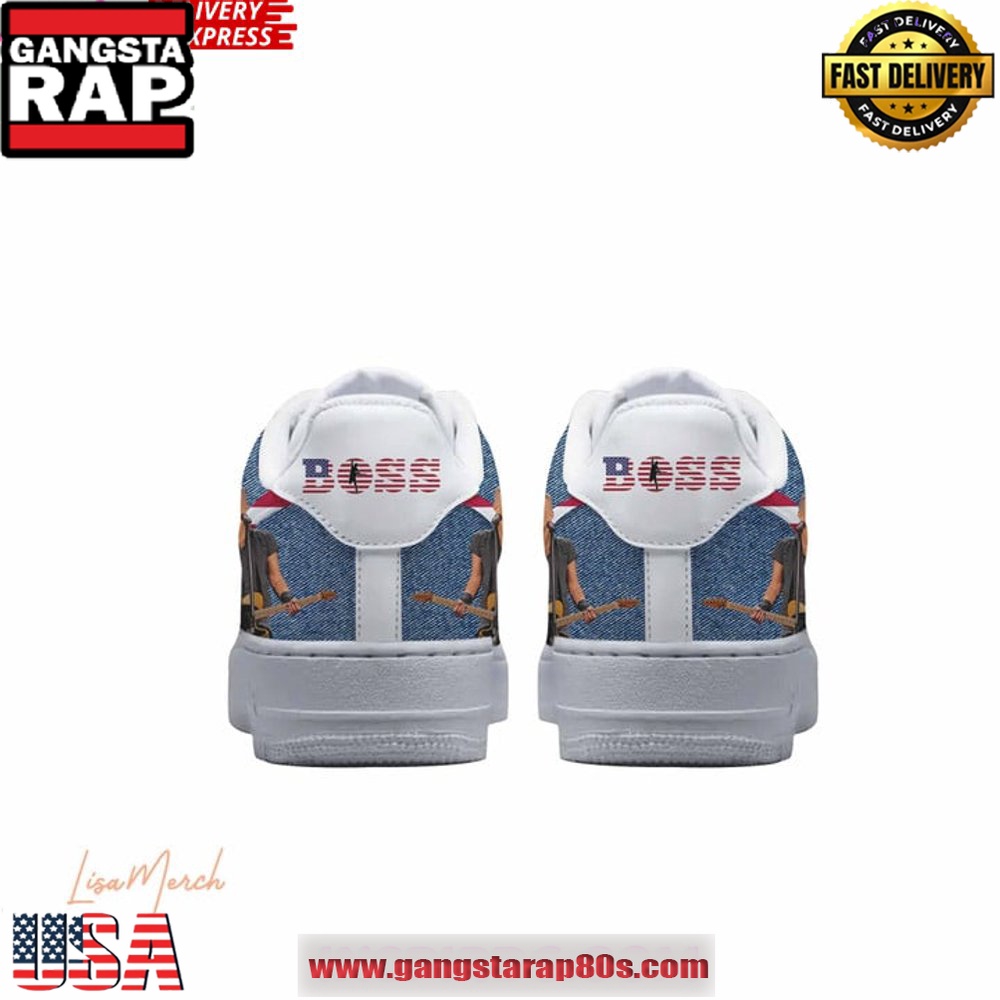 Bruce Springsteen Boss Limited Edition Air Force 1 Running Sneakers Bruce Springsteen Boss Limited Edition Air Force 1 Running Sneakers