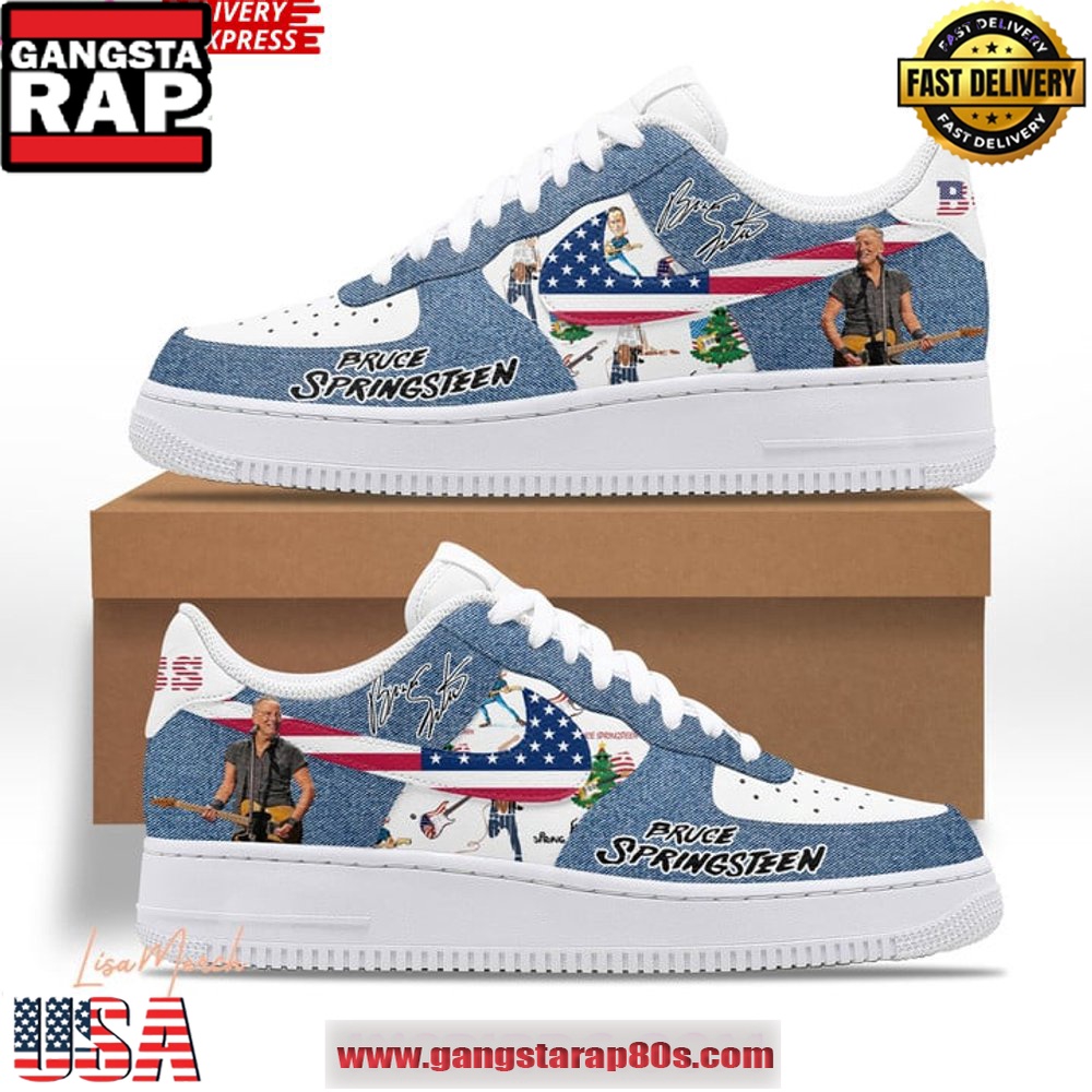 Bruce Springsteen Boss Limited Edition Air Force 1 Running Sneakers Bruce Springsteen Boss Limited Edition Air Force 1 Running Sneakers