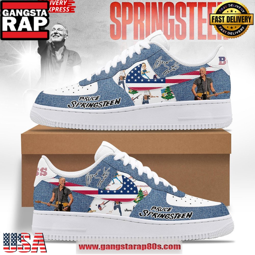 Bruce Springsteen Boss Limited Edition Air Force 1 Running Sneakers Bruce Springsteen Boss Limited Edition Air Force 1 Running Sneakers
