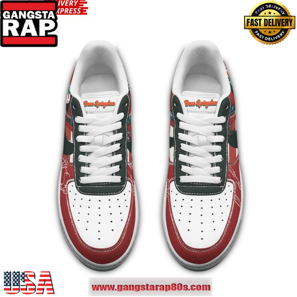 Bruce Springsteen Limited Edition Air Force 1 Running Sneakers Shoes Bruce Springsteen Limited Edition Air Force 1 Running Sneakers Shoes