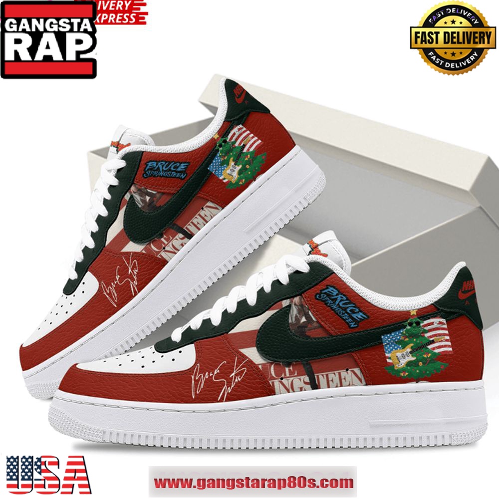 Bruce Springsteen Limited Edition Air Force 1 Running Sneakers Shoes Bruce Springsteen Limited Edition Air Force 1 Running Sneakers Shoes
