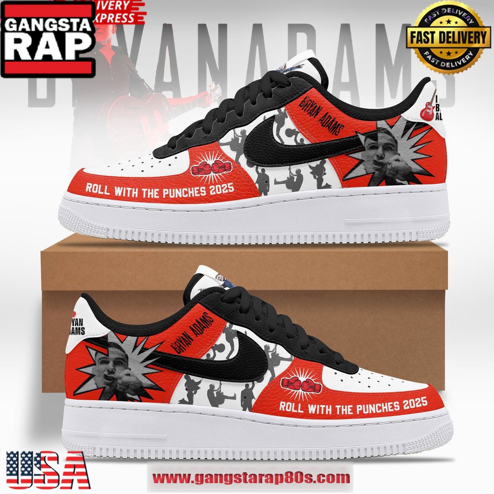 Bryan Adams Roll With The Punches 2025 Air Force 1 Running Sneakers Shoes Bryan Adams Roll With The Punches 2025 Air Force 1 Running Sneakers Shoes