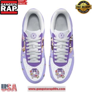 BTS Purple Christmas Holiday Special Air Force 1 Running Sneakers Shoes