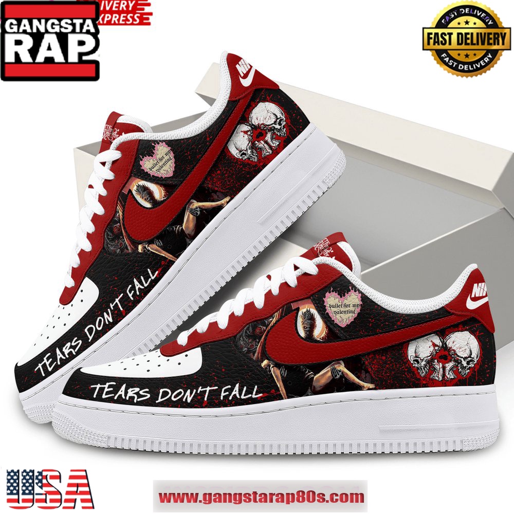 Bullet for My Valentine x Trivium Special Air Force 1 Running Sneakers Shoes Bullet for My Valentine x Trivium Special Air Force 1 Running Sneakers Shoes