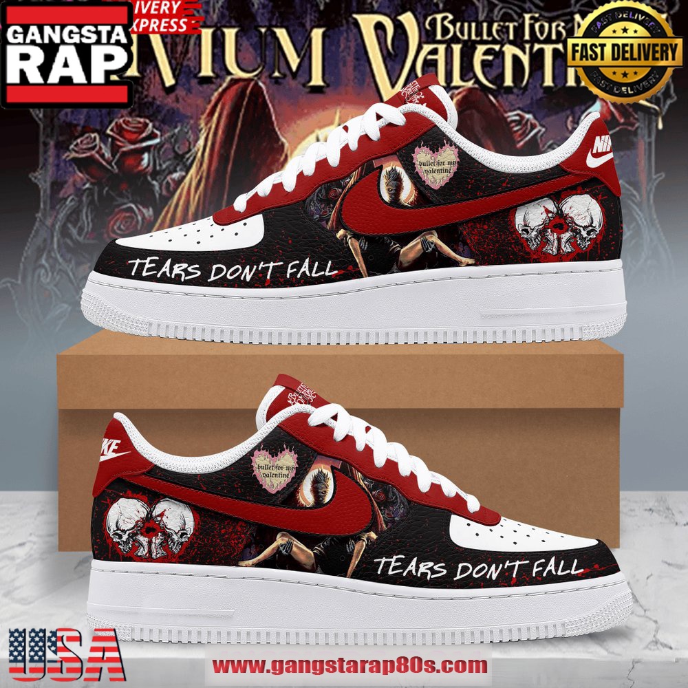 Bullet for My Valentine x Trivium Special Air Force 1 Running Sneakers Shoes Bullet for My Valentine x Trivium Special Air Force 1 Running Sneakers Shoes