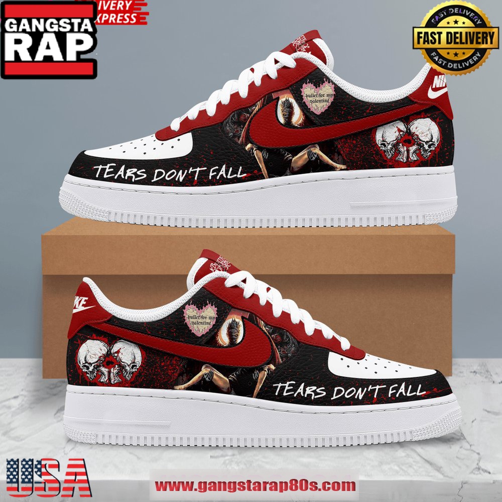 Bullet for My Valentine x Trivium Special Air Force 1 Running Sneakers Shoes Bullet for My Valentine x Trivium Special Air Force 1 Running Sneakers Shoes