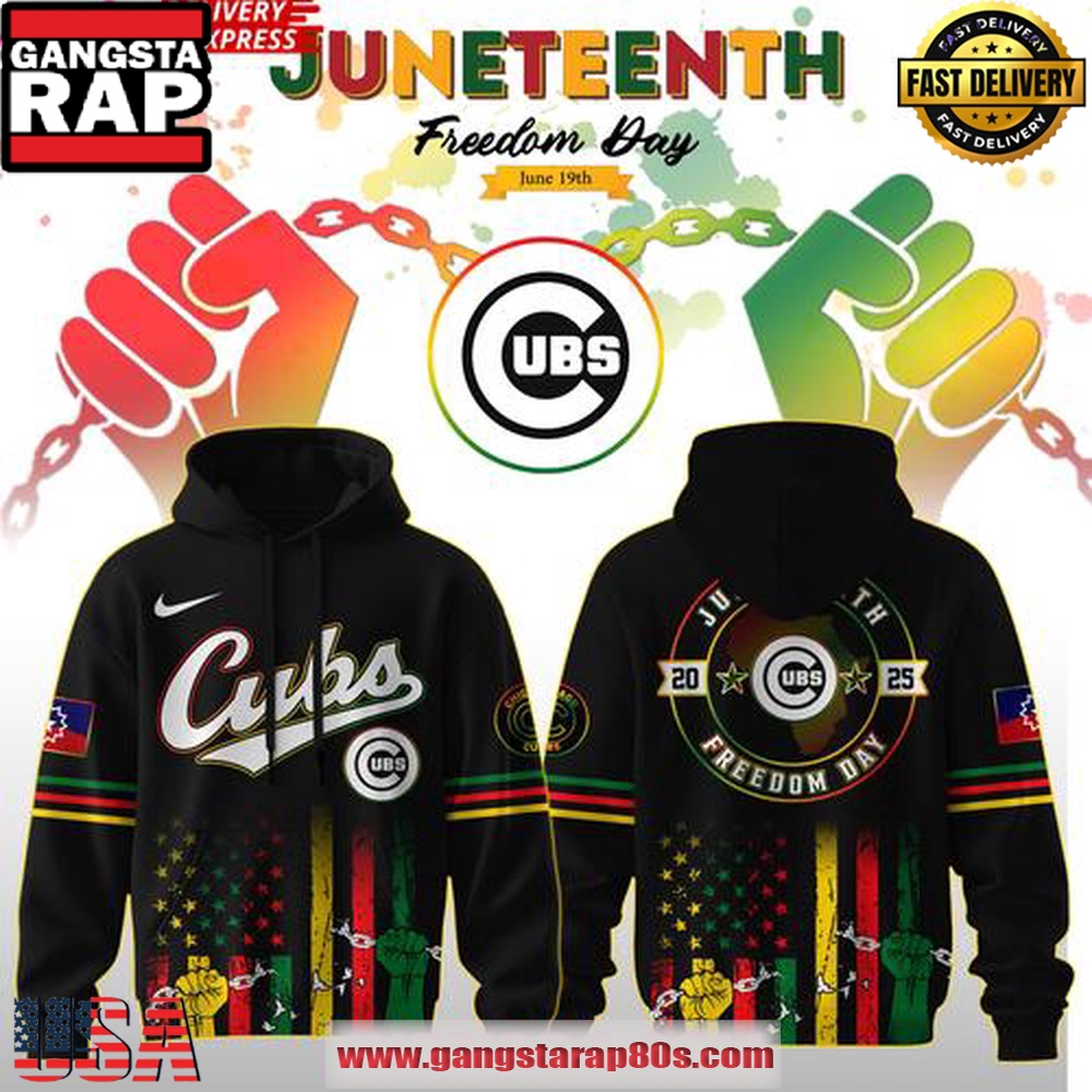 Chicago Cubs Juneteenth Day 2025 Special Unisex Hoodie Chicago Cubs Juneteenth Day 2025 Special Unisex Hoodie