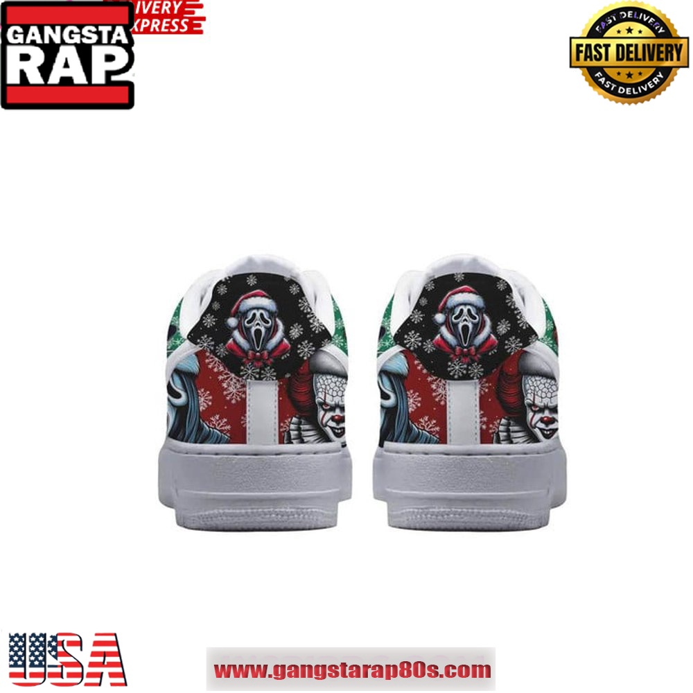 Christmas Killer Characters Limited Edition Air Force 1 Sneakers Shoes Christmas Killer Characters Limited Edition Air Force 1 Sneakers Shoes