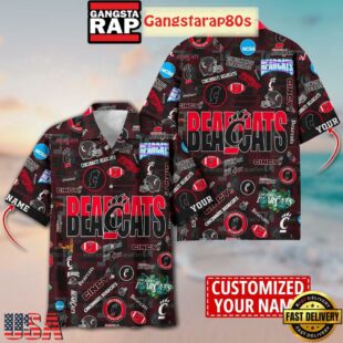 Cincinnati Bearcats Solgan Cincy True Fan Spirit Custom Name Aloha Hawaiian Shirt