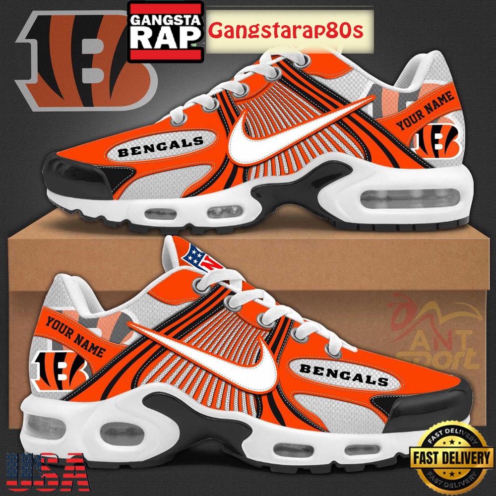 Cincinnati Bengals New Season 2025 Custom Air Max Plus Shoes Cincinnati Bengals New Season 2025 Custom Air Max Plus Shoes