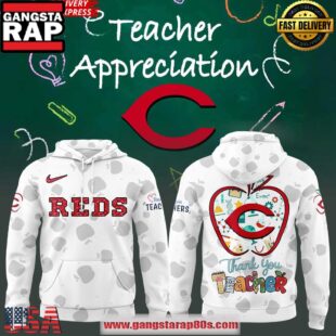Cincinnati Reds Teacher Appreciation 2025 Unisex Hoodie