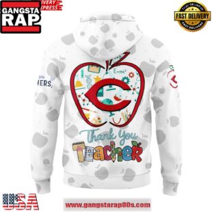 Cincinnati Reds Teacher Appreciation 2025 Unisex Hoodie