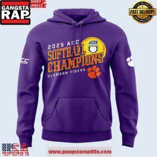 Clemson Tigers 2025 ACC Softball Champions Limited Unisex Hoodie