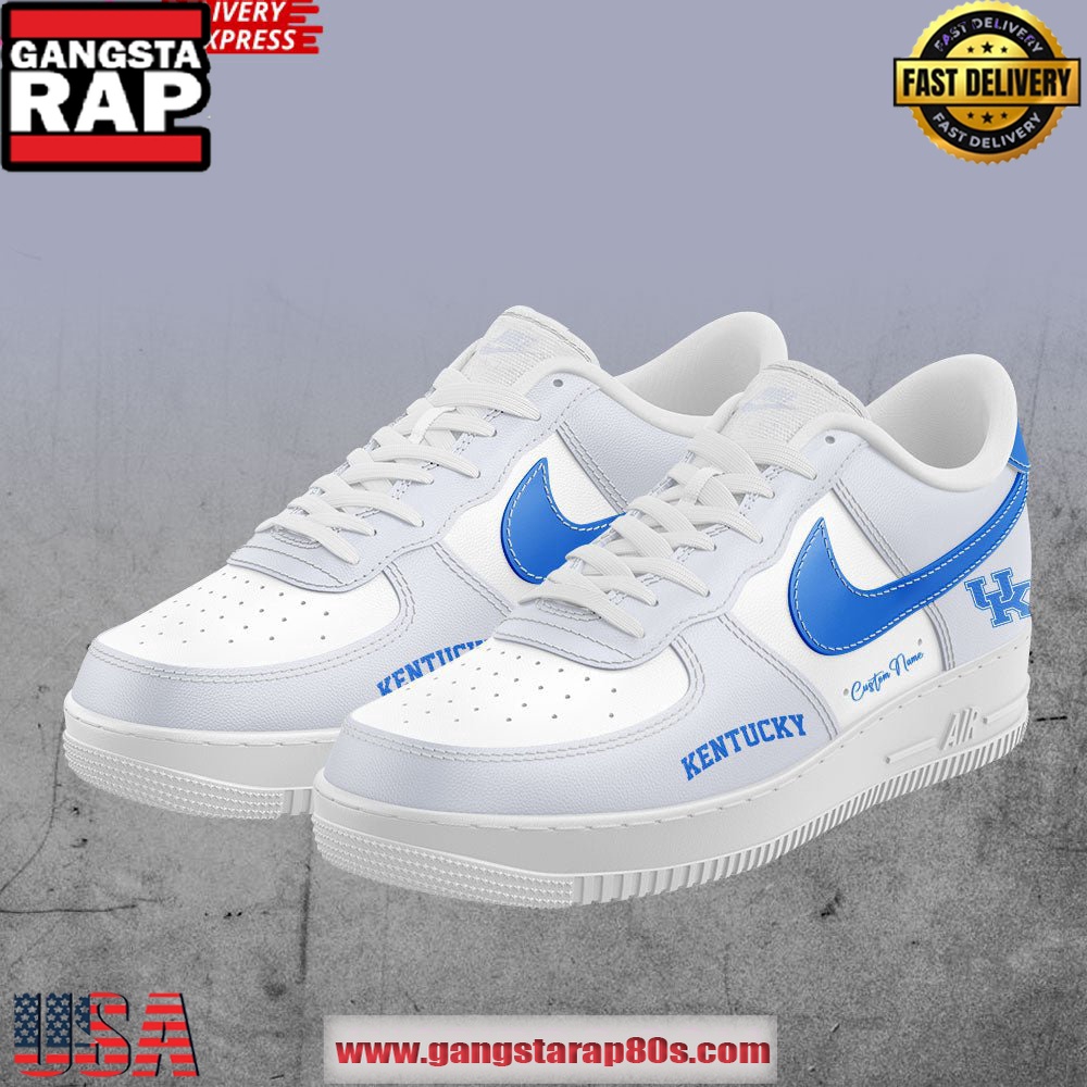 Coach Kenny Brooks New Exclusives Kentucky Wildcats Air Force 1 Running Sneakers Shoes Coach Kenny Brooks New Exclusives Kentucky Wildcats Air Force 1 Running Sneakers Shoes