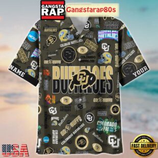 Colorado Buffaloes Solgan Go Buffs True Fan Spirit Custom Name Aloha Hawaiian Shirt