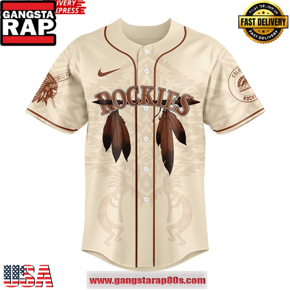 Colorado Rockies Native American Heritage Month 2025 Baseball Jersey Shirt