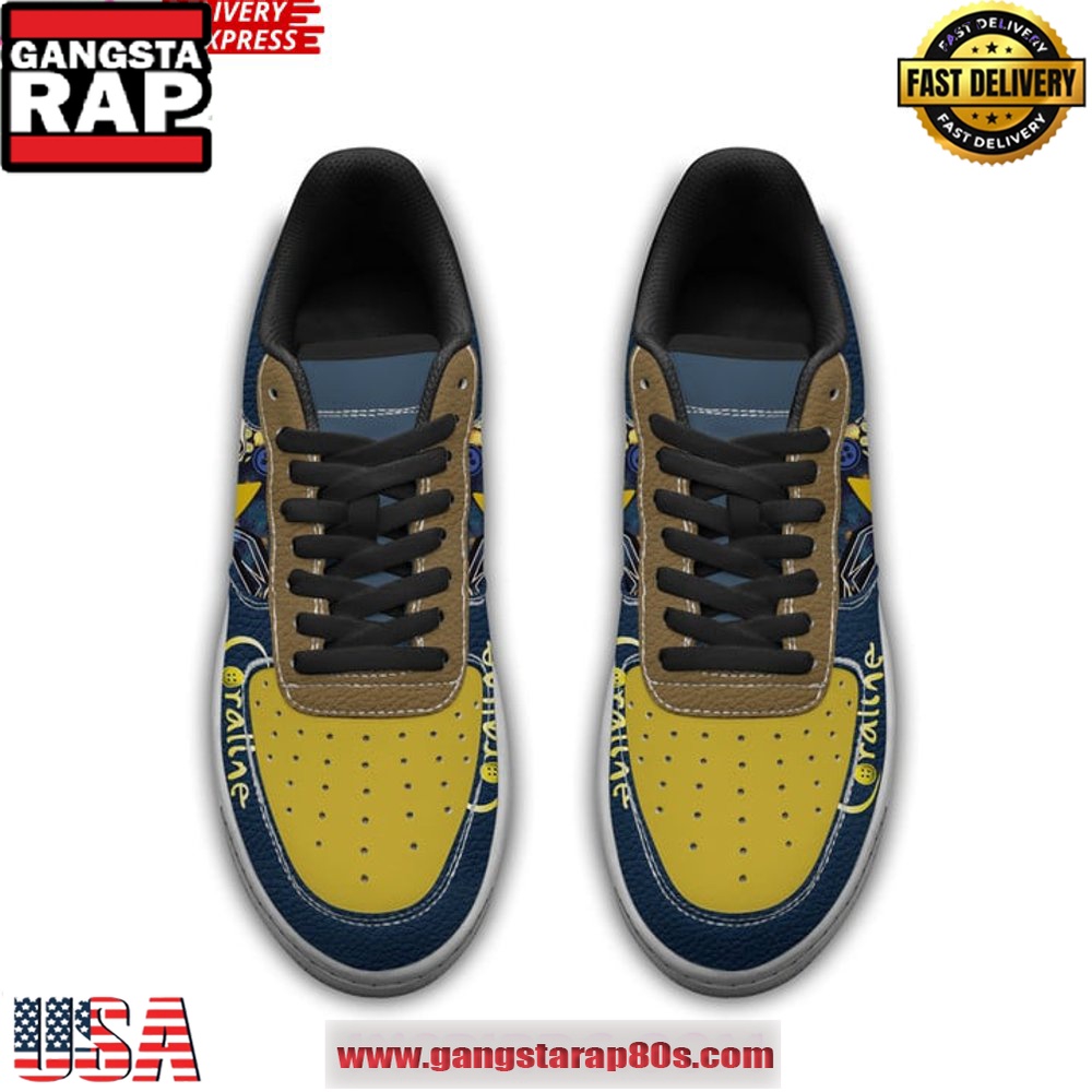Coraline Halloween Limited Edition Air Force 1 Running Sneakers Shoes Coraline Halloween Limited Edition Air Force 1 Running Sneakers Shoes