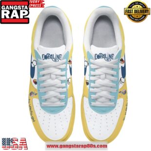 Coraline Twitchy Witchy Girl Air Force 1 Running Sneakers Shoes