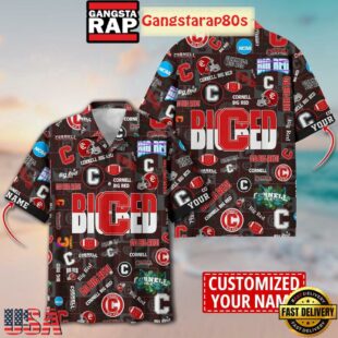 Cornell Big Red Solgan Go Big Red True Fan Spirit Custom Name Aloha Hawaiian Shirt
