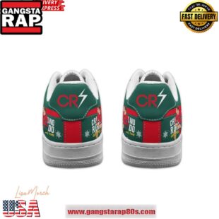 CR7 Siuu Christmas Limited Edition Air Force 1 Running Sneakers Shoes