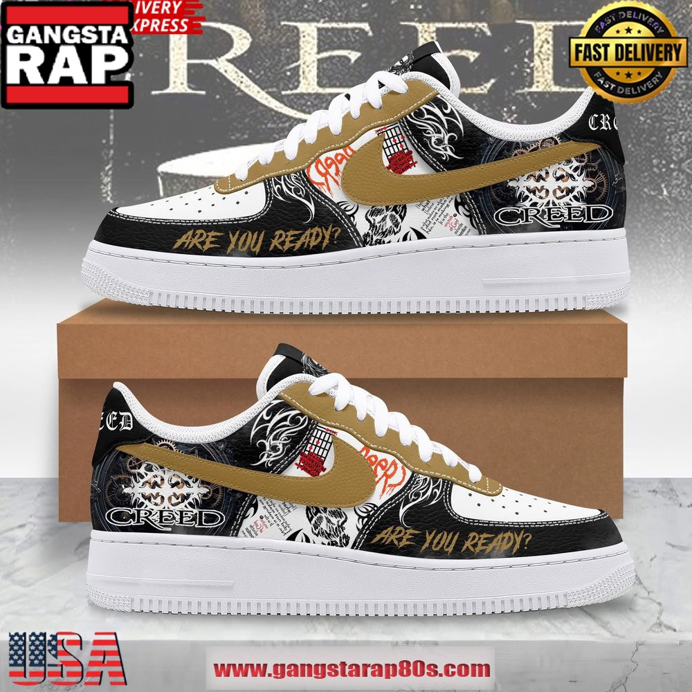 Creed Are You Ready Special Edition Air Force 1 Shoes Running Sneakers Creed Are You Ready Special Edition Air Force 1 Shoes Running Sneakers