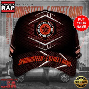 Custom Name Bruce Springsteen Music Classic Baseball Cap For Fans