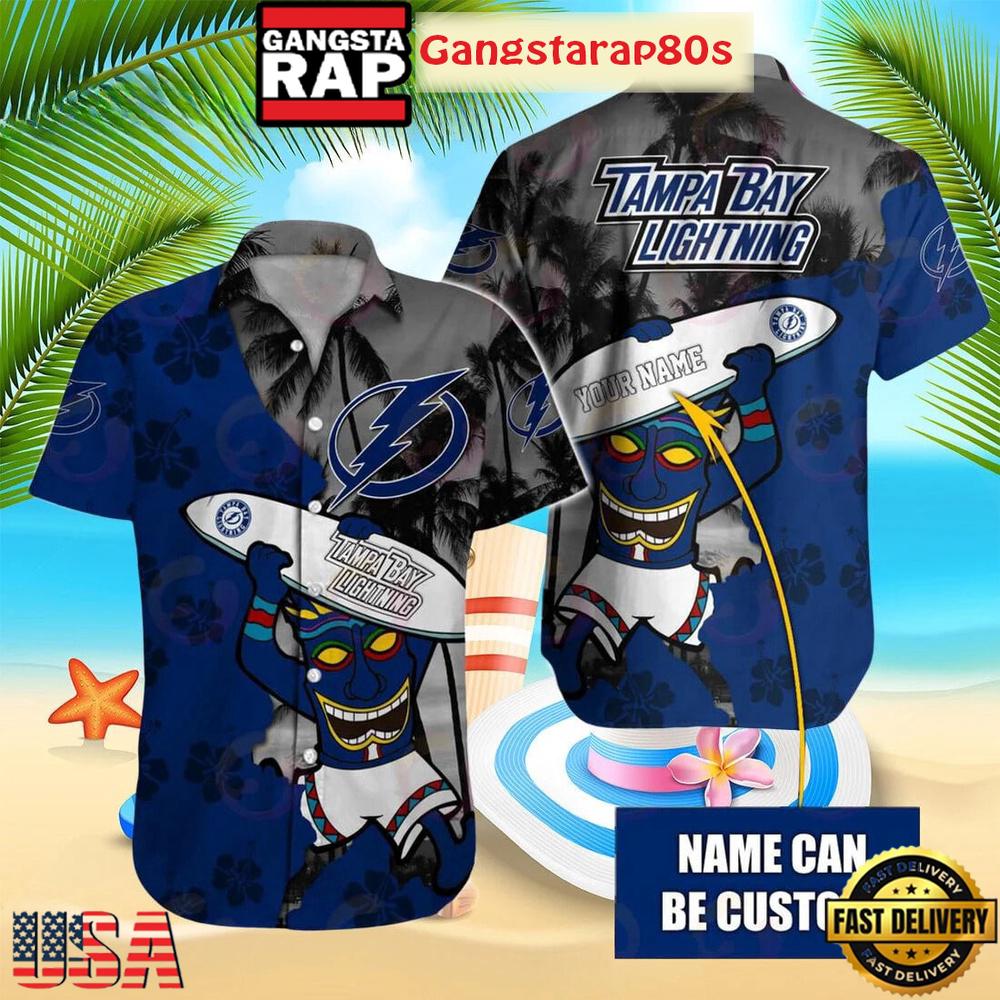 Custom Name Tampa Bay Lightning Special Native Summer Aloha Hawaiian Shirt Custom Name Tampa Bay Lightning Special Native Summer Aloha Hawaiian Shirt