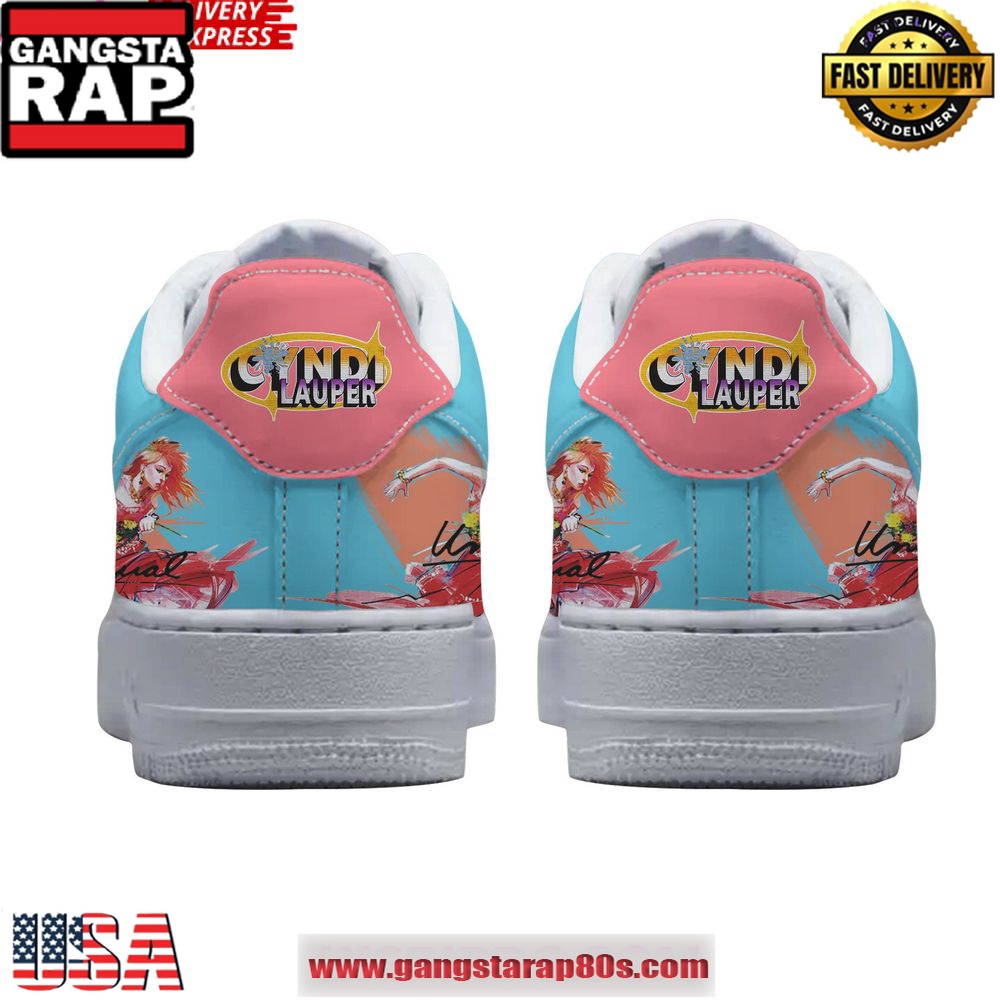 Cyndi Lauper Farewell Tour Limited Edition Air Force 1 Running Sneakers Shoes Cyndi Lauper Farewell Tour Limited Edition Air Force 1 Running Sneakers Shoes