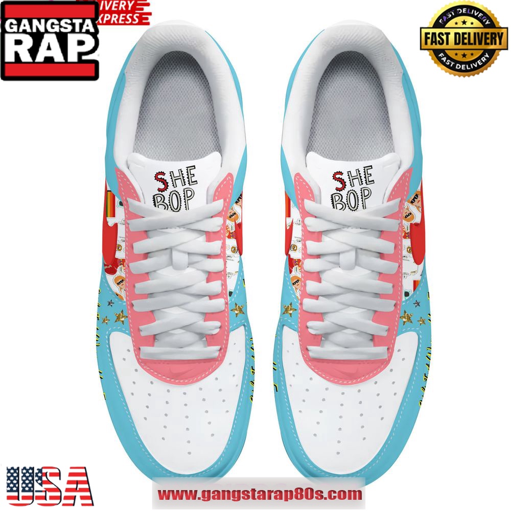 Cyndi Lauper Farewell Tour Limited Edition Air Force 1 Running Sneakers Shoes Cyndi Lauper Farewell Tour Limited Edition Air Force 1 Running Sneakers Shoes