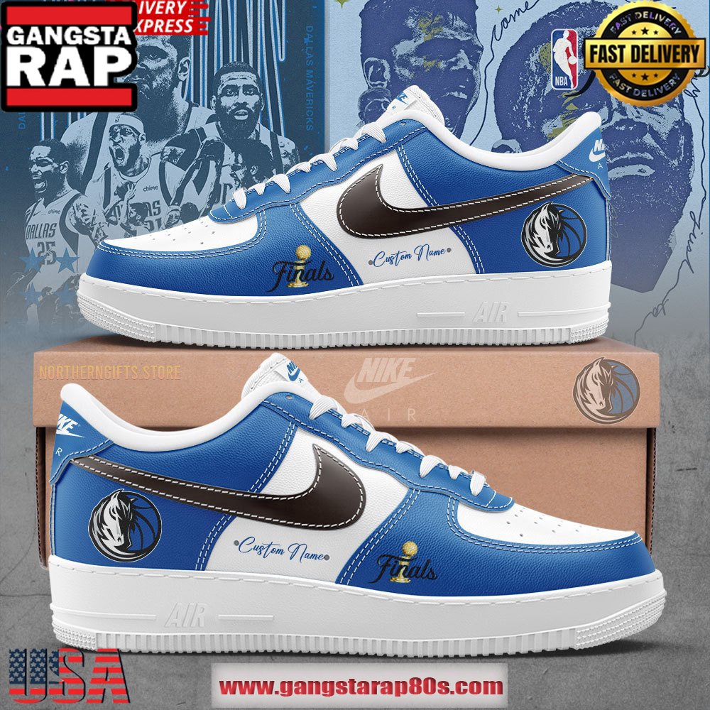 Dallas Mavericks Final Champions Custom Air Force 1 Running Sneakers Shoes Dallas Mavericks Final Champions Custom Air Force 1 Running Sneakers Shoes