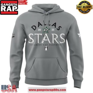 Dallas Stars 2025 Stanley Cup Playoffs Grey Unisex Hoodie