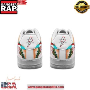 David Bowie Merry Christmas Limited Edition Air Force 1 Running Sneakers Shoes