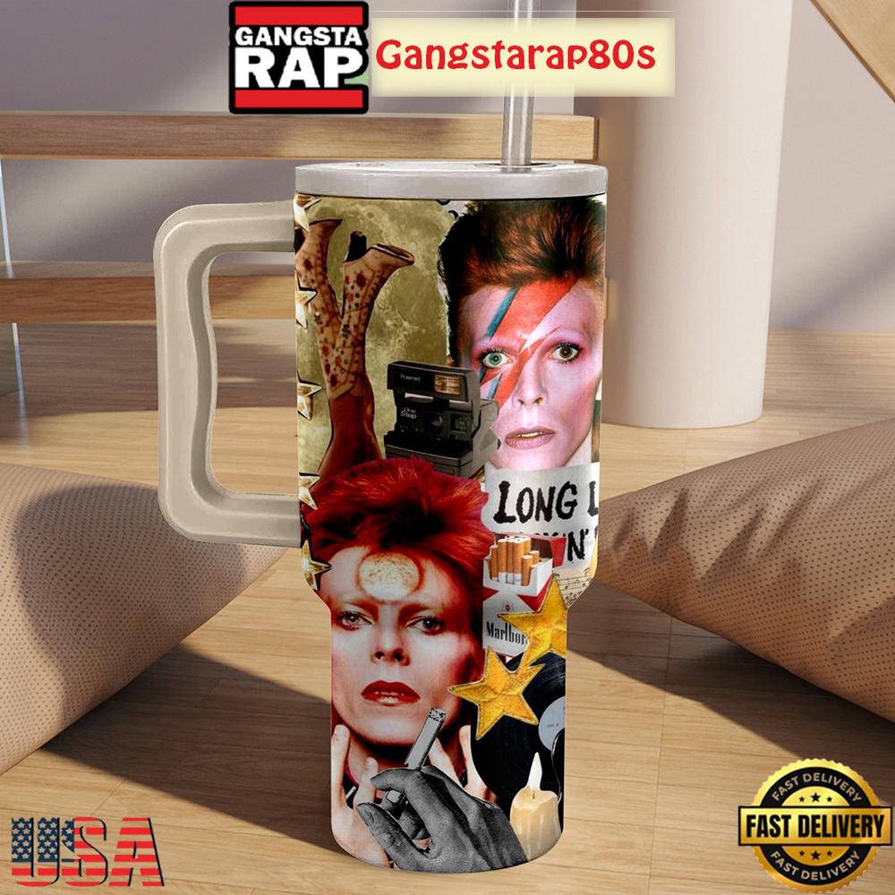 David Bowie Rebels Tumbler Cup 40oz David Bowie Rebels Tumbler Cup 40oz