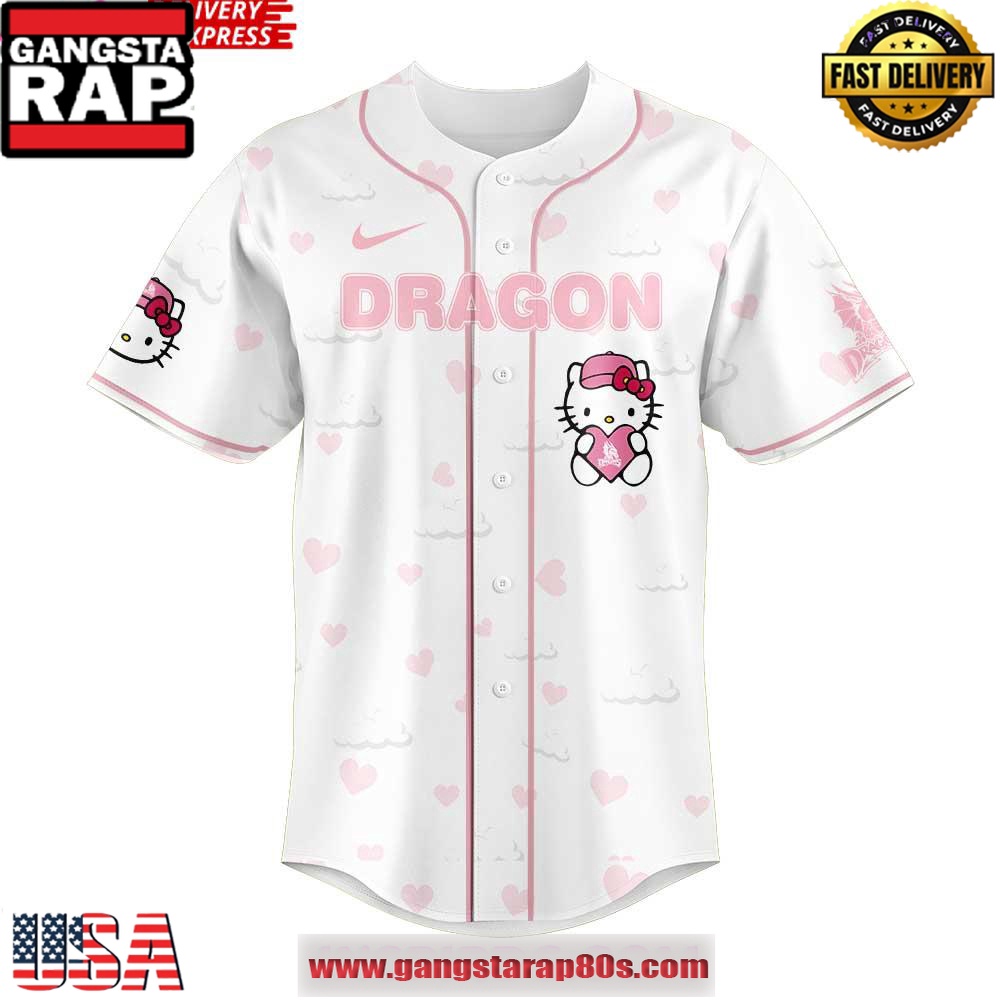 Dayton Dragons Hello Kitty Night 2025 Baseball Jersey Shirt Dayton Dragons Hello Kitty Night 2025 Baseball Jersey Shirt