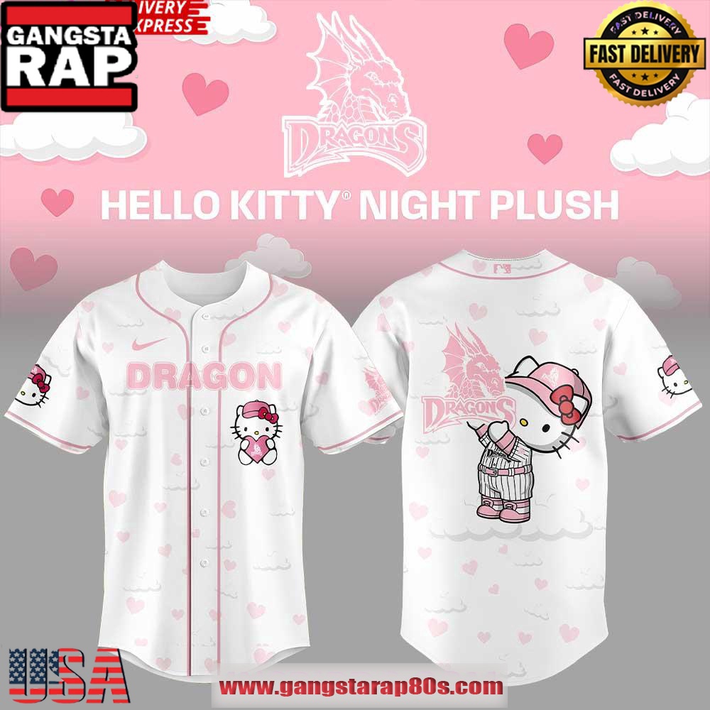 Dayton Dragons Hello Kitty Night 2025 Baseball Jersey Shirt Dayton Dragons Hello Kitty Night 2025 Baseball Jersey Shirt