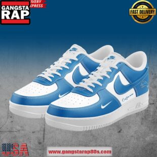 Detroit Lions Football Custom Nike Air Force 1 Running Sneakers Shoes