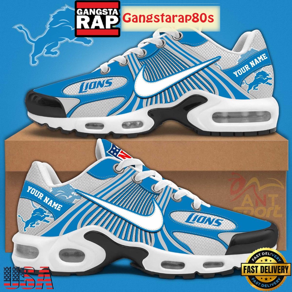 Detroit Lions New Season 2025 Custom Air Max Plus Shoes Detroit Lions New Season 2025 Custom Air Max Plus Shoes
